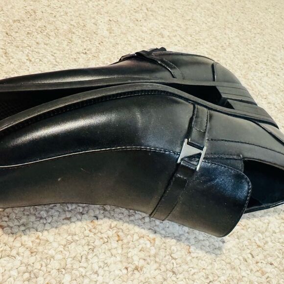 Perry Ellis Elegant Black Leather Loafers - Picture 4 of 10